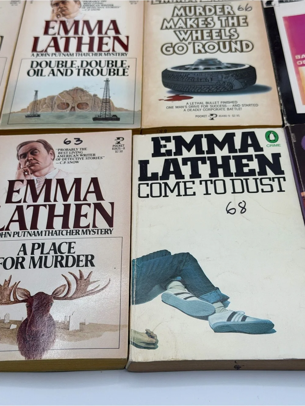 Lot of 15 Emma Lathen John Putnam Thatcher & Mixed Mystery Novels Paperback Book
